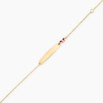 Bracelet Identit&eacute; Mellie Or Jaune - Bracelets Communion Enfant | Histoire d&rsquo;Or