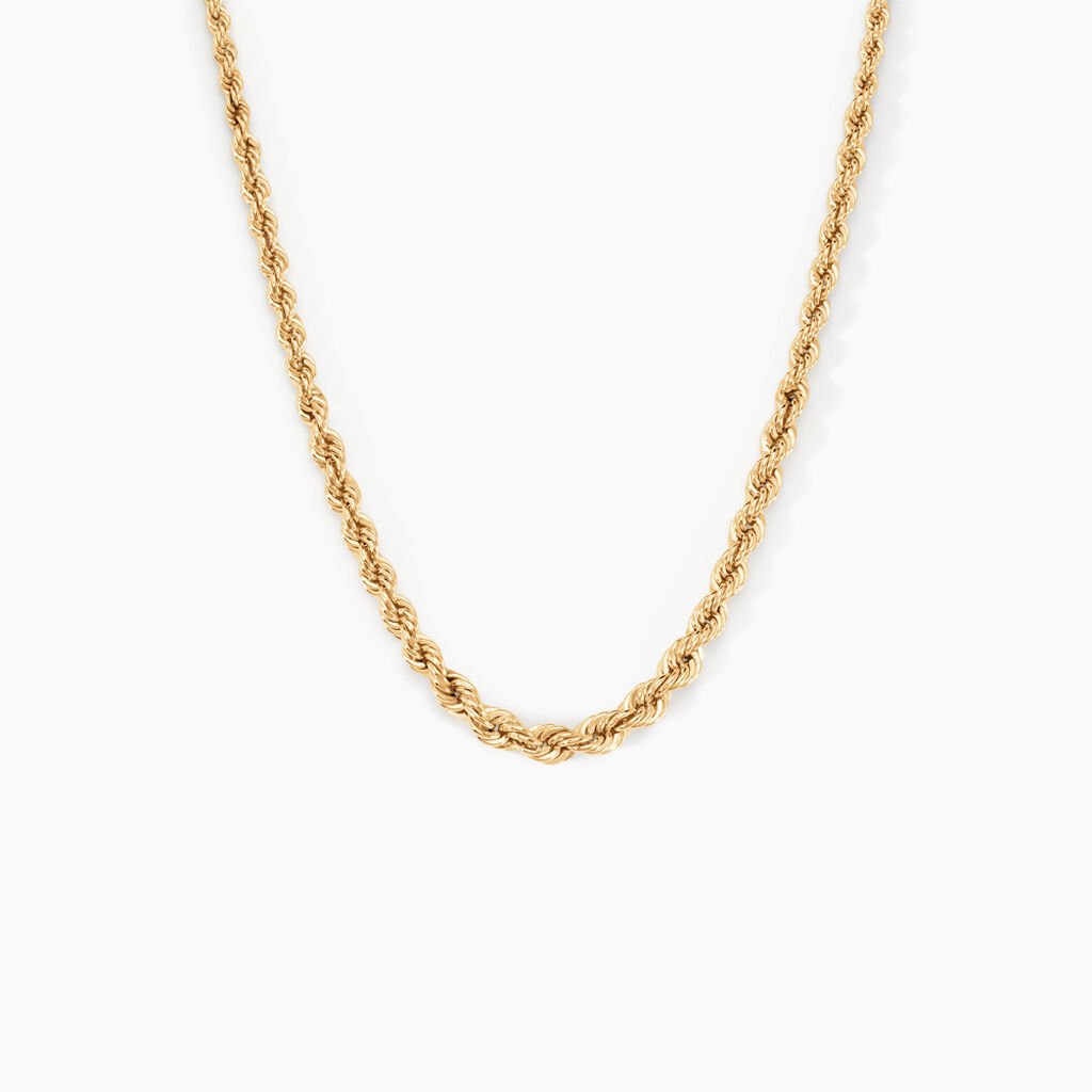 Collier Jerry Danilo Maille Corde Or Jaune - Chaines Femme | Histoire d’Or