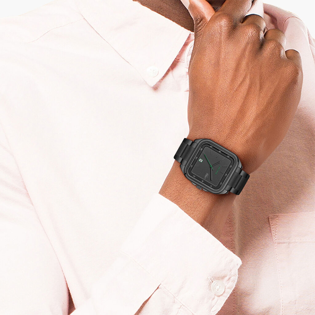 Montre Lacoste .12.12 Up Noir - Id&eacute;es cadeaux Homme | Histoire d&rsquo;Or