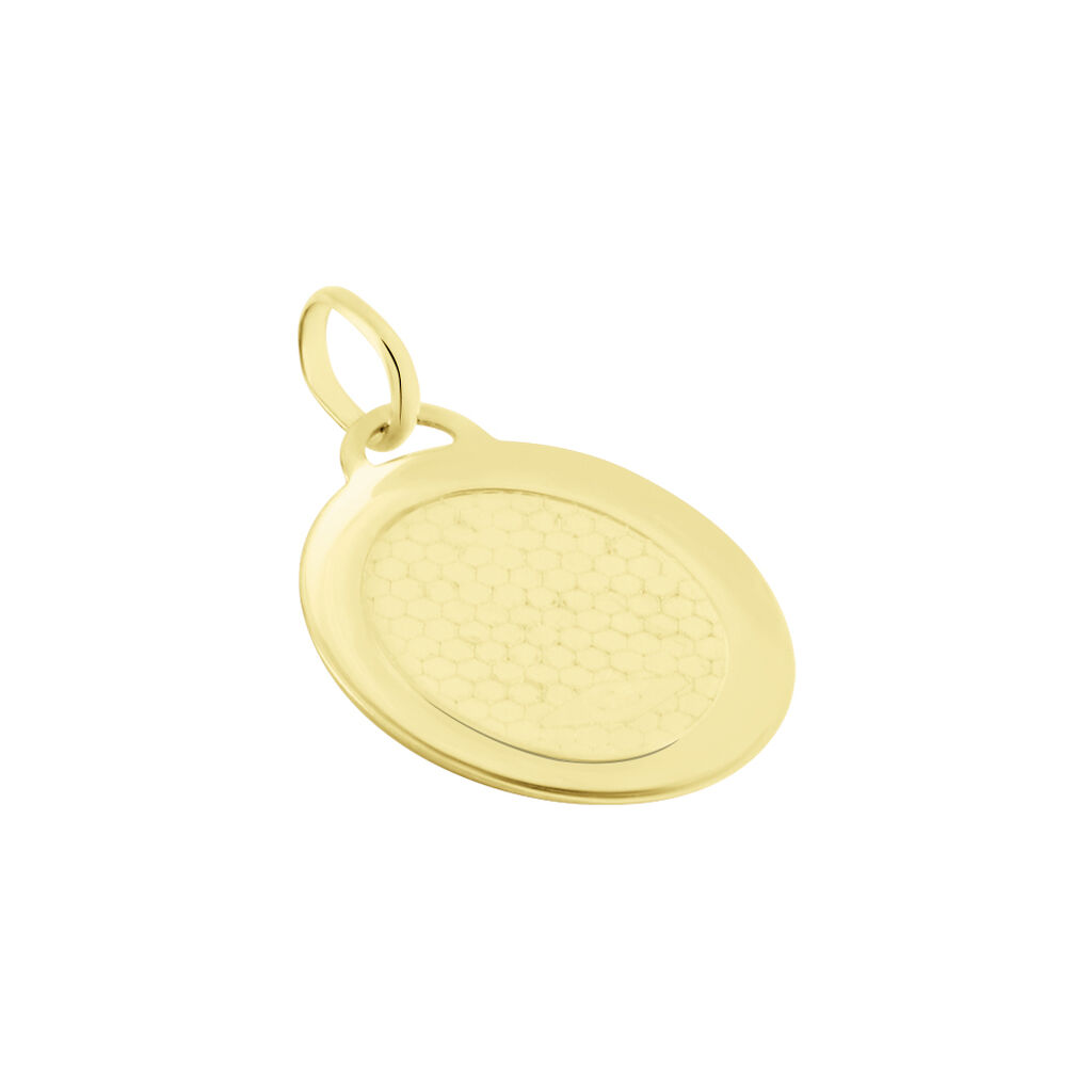Pendentif Vierge Ovale Or Jaune - Pendentifs Baptême Famille | Histoire d’Or