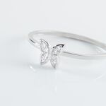 Bague Cadfan Argent Blanc Oxyde De Zirconium - Bagues avec pierre Femme | Histoire d&rsquo;Or