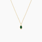 Collier Chelo Or Jaune Malachite Oxyde De Zirconium - Colliers Femme | Histoire d&rsquo;Or