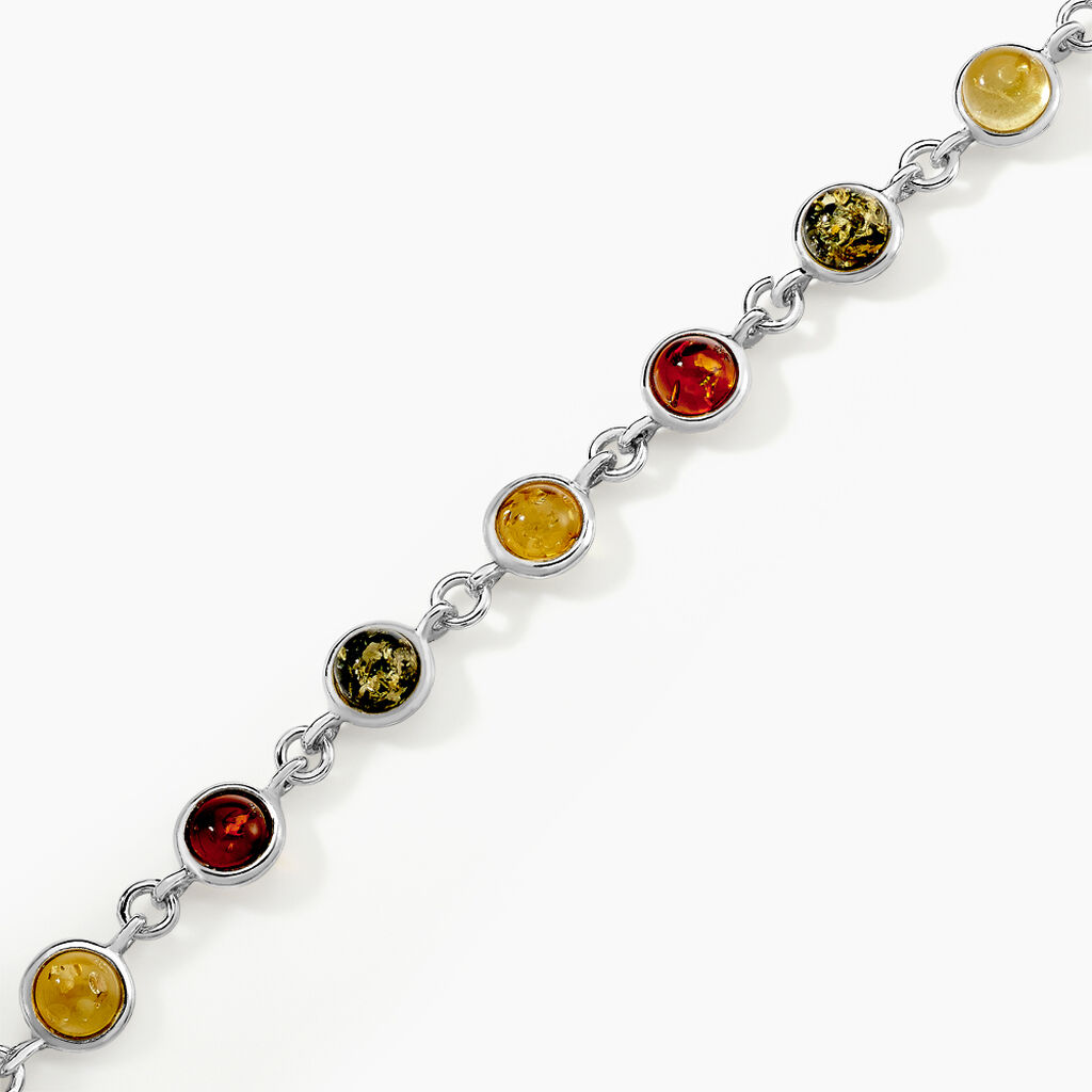 Bracelet Argent Blanc Rosalie Ambres - Bracelets Femme | Histoire d’Or