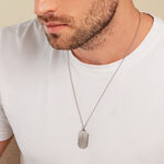 Collier Alessio Acier Blanc - Colliers fantaisie Homme | Histoire d&rsquo;Or