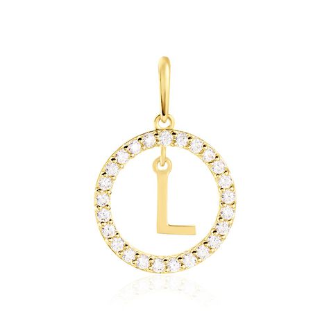 Pendentif Gabe Or Jaune Oxyde De Zirconium - Pendentifs Femme | Histoire d’Or