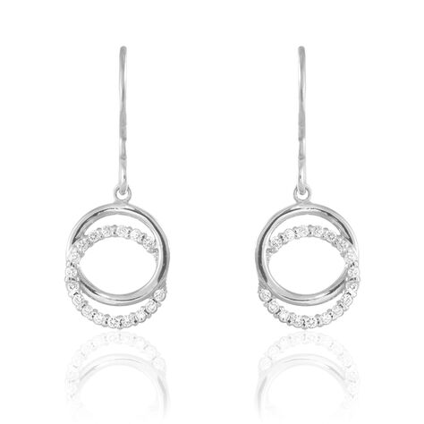 Boucles D'oreilles Pendantes Circus Argent Blanc Oxyde De Zirconium - Boucles d'oreilles fantaisie Femme | Histoire d’Or