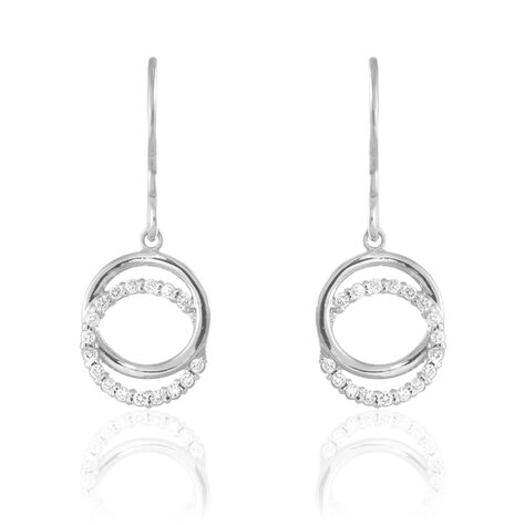 Boucles D'oreilles Pendantes Circus Argent Blanc Oxyde De Zirconium - Boucles d'oreilles fantaisie Femme | Histoire d’Or