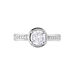Bague Solitaire Trifine Argent Oxyde De Zirconium - Bagues solitaires Femme | Histoire d’Or