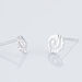 Boucles D'oreilles Puces Selima Argent Blanc