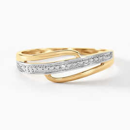 Bague Solena Or Jaune Diamant - Bagues avec pierre Femme | Histoire d’Or