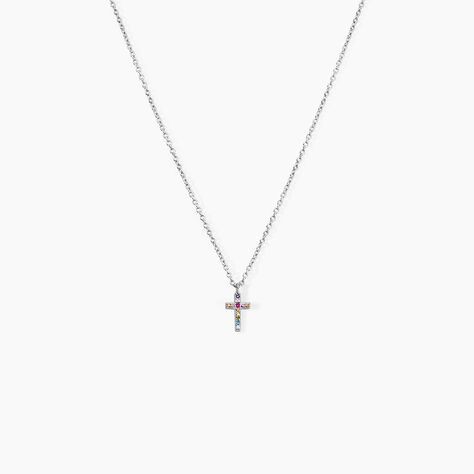 Collier Ha&iuml;vy Argent Blanc Oxyde De Zirconium - Colliers fantaisie Femme | Histoire d&rsquo;Or