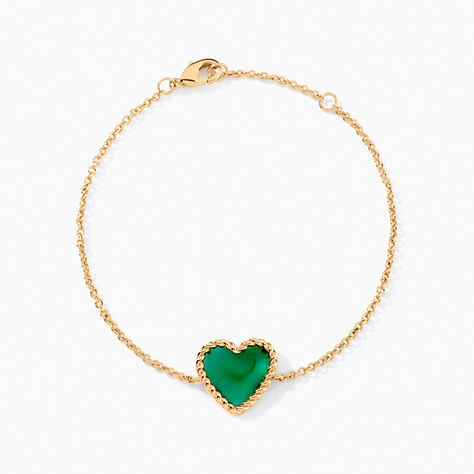 Bracelet Par Amour Plaque Or Jaune Agate - Bracelets Femme | Histoire d&rsquo;Or