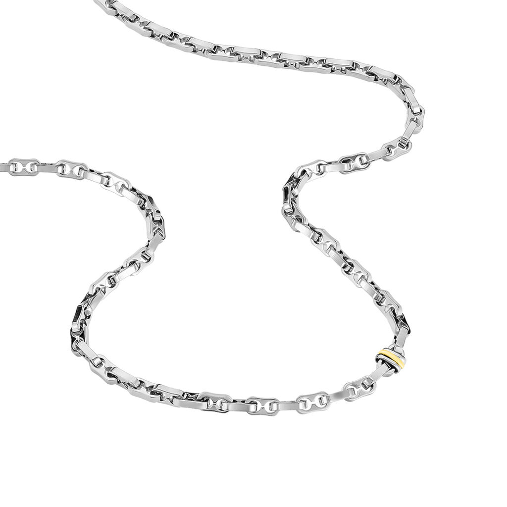 Collier Astrig Or Acier Bicolore - Colliers Homme | Histoire d&rsquo;Or