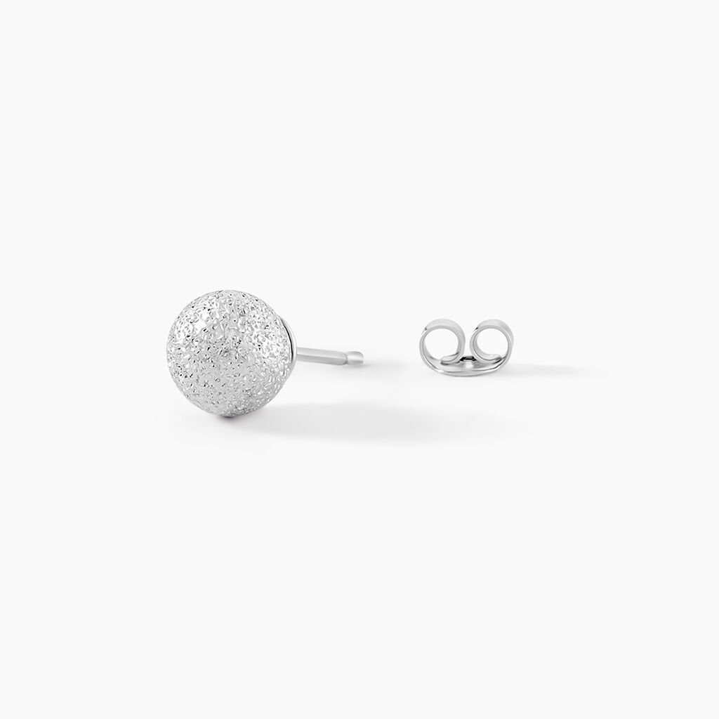 Boucles D'oreilles Puces Ayana Argent Blanc - Boucles d'oreilles fantaisie Femme | Histoire d&rsquo;Or