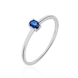 Bague Solitaire Dota Or Blanc Saphir - Bagues solitaires Femme | Histoire d’Or