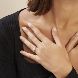 Bague Cissy Platine Blanc Diamant - Bagues avec pierre Femme | Histoire d’Or