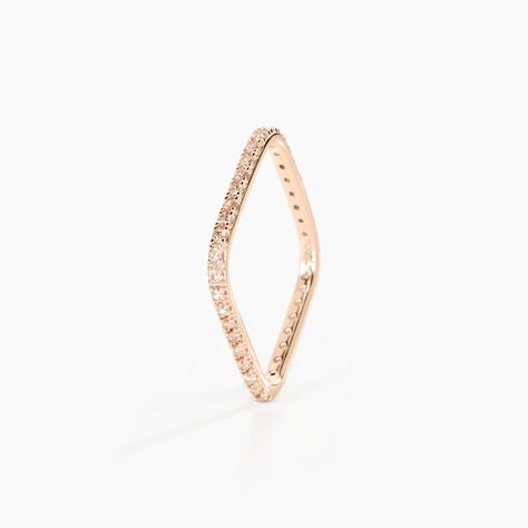 Bague Aeselya Argent Rose Oxyde De Zirconium - Bagues avec pierre Femme | Histoire d&rsquo;Or