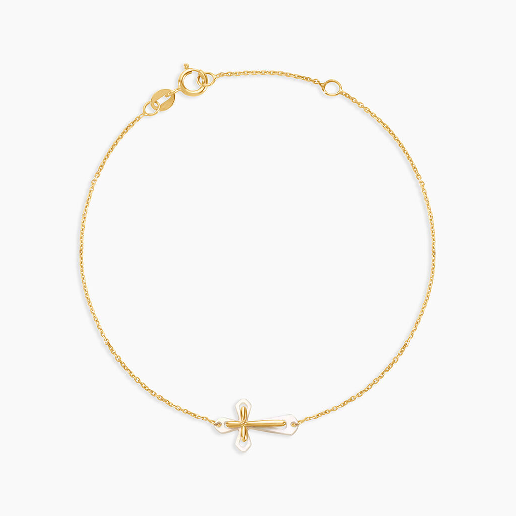 Bracelet Filep Or Jaune Nacre - Bracelets Communion Femme | Histoire d&rsquo;Or