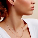 Boucles D'oreilles Pendantes Nimbe Argent Rose Oxyde De Zirconium - Boucles d'oreilles fantaisie Femme | Histoire d&rsquo;Or