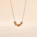 Collier Argent Bicolore Manya - Ras de cou Femme | Histoire d&rsquo;Or