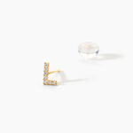 Boucle D'oreille Puce Unitaire Jodoca Or Jaune Oxyde De Zirconium - Piercings d'oreilles Femme | Histoire d&rsquo;Or