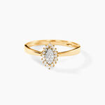 Bague Leonille Or Jaune Diamant - Bagues avec pierre Femme | Histoire d&rsquo;Or