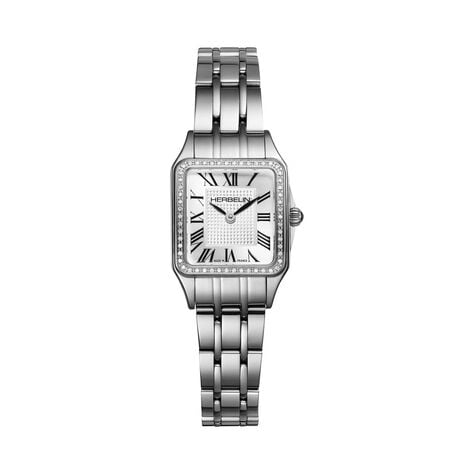 Montre Herbelin Mini Luna Argent&eacute; - Montres &eacute;tanches Femme | Histoire d&rsquo;Or