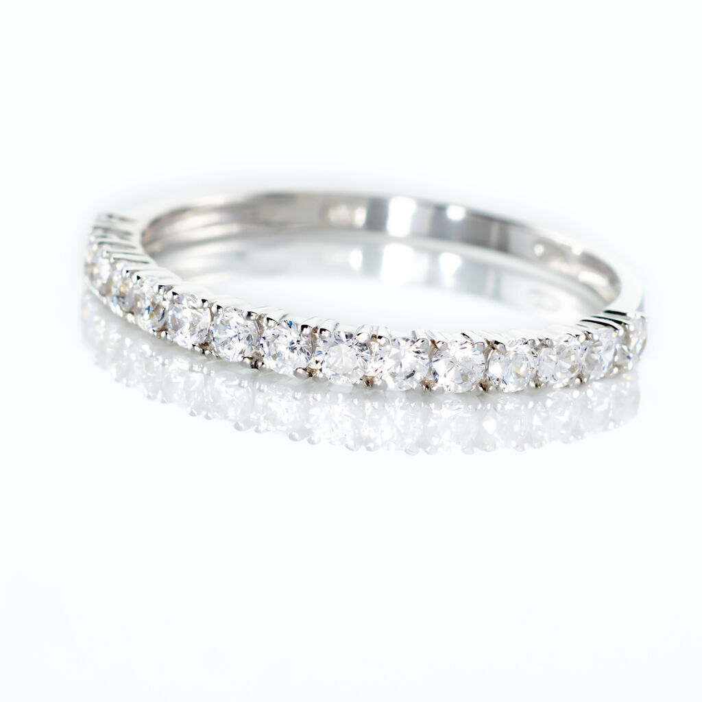Alliance Julietta Or Blanc Oxyde De Zirconium - Alliances Femme | Histoire d&rsquo;Or