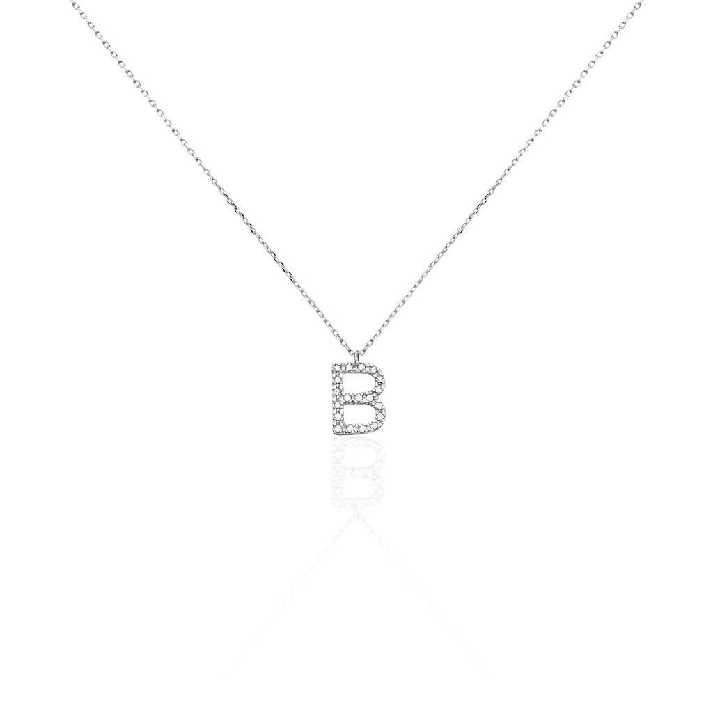 Collier Oran Or Blanc Diamant - Colliers Femme | Histoire d’Or