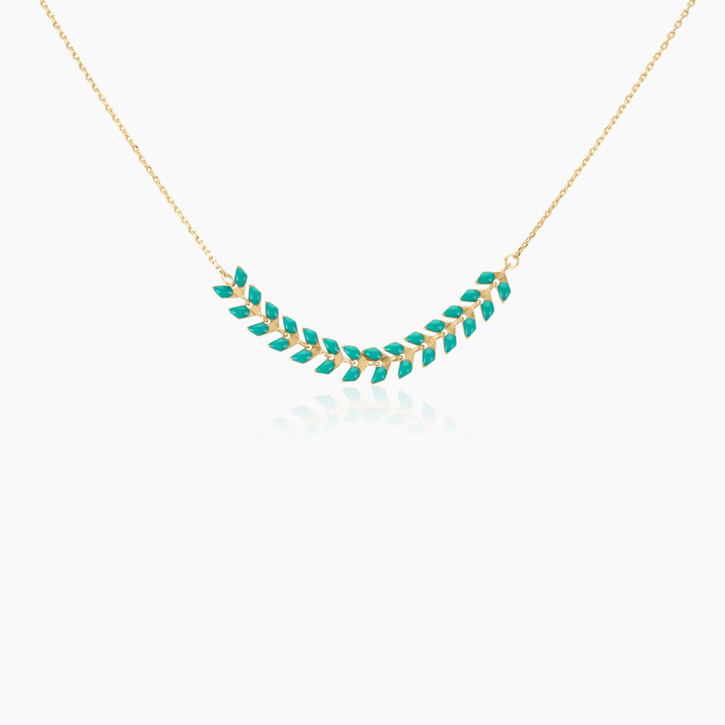 Collier Mateja Plaque Or Jaune