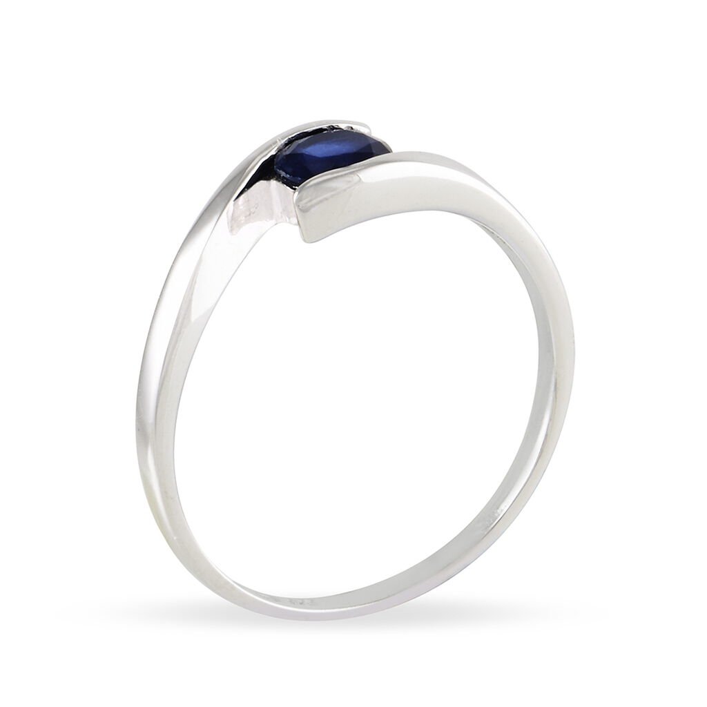 Bague Camilia Or Blanc Tanzanite - Bagues solitaires Femme | Histoire d&rsquo;Or