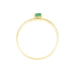 Bague Tanissia Or Jaune Emeraude - Bagues solitaires Femme | Histoire d&rsquo;Or