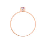 Bague Lily Or Rose Amethyste - Bagues solitaires Femme | Histoire d&rsquo;Or