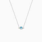 Collier Diapre Or Blanc Topaze Oxyde De Zirconium - Colliers Femme | Histoire d&rsquo;Or