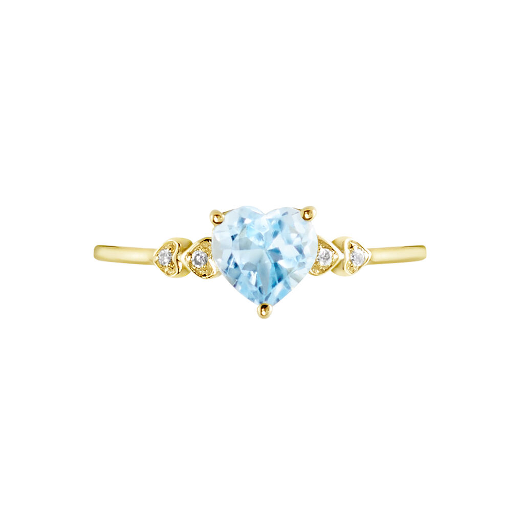 Bague Ashvin Or Jaune Topaze Et Oxyde - Bagues solitaires Femme | Histoire d’Or