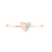 Bague Emilia Or Rose Diamant - Bagues Coeur Femme | Histoire d’Or