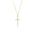 Pendentif Or Jaune Kallen Oxydes De Zirconium - Pendentifs Bapt&ecirc;me Famille | Histoire d&rsquo;Or