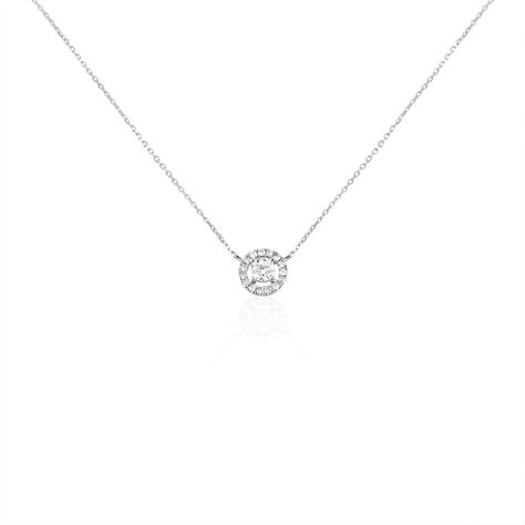 Collier Or Blanc Cadence Diamants - Colliers Femme | Histoire d&rsquo;Or