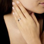 Alliance Inayah Ruban Plat Argent Blanc - Alliances Famille | Histoire d&rsquo;Or