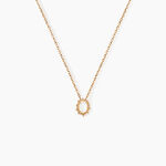 Collier Vintage Love Plaqu&eacute; Or Jaune Pierre De Lune - F&ecirc;te des m&egrave;res Femme | Histoire d&rsquo;Or