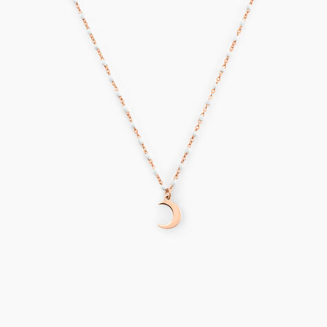 Collier Mimosa Argent Rose - Bijoux Lune Femme | Histoire d’Or