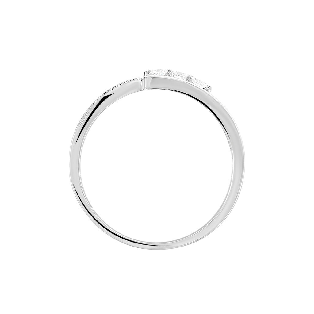 Bague Elorria Or Blanc Diamant - Bagues avec pierre Femme | Histoire d’Or