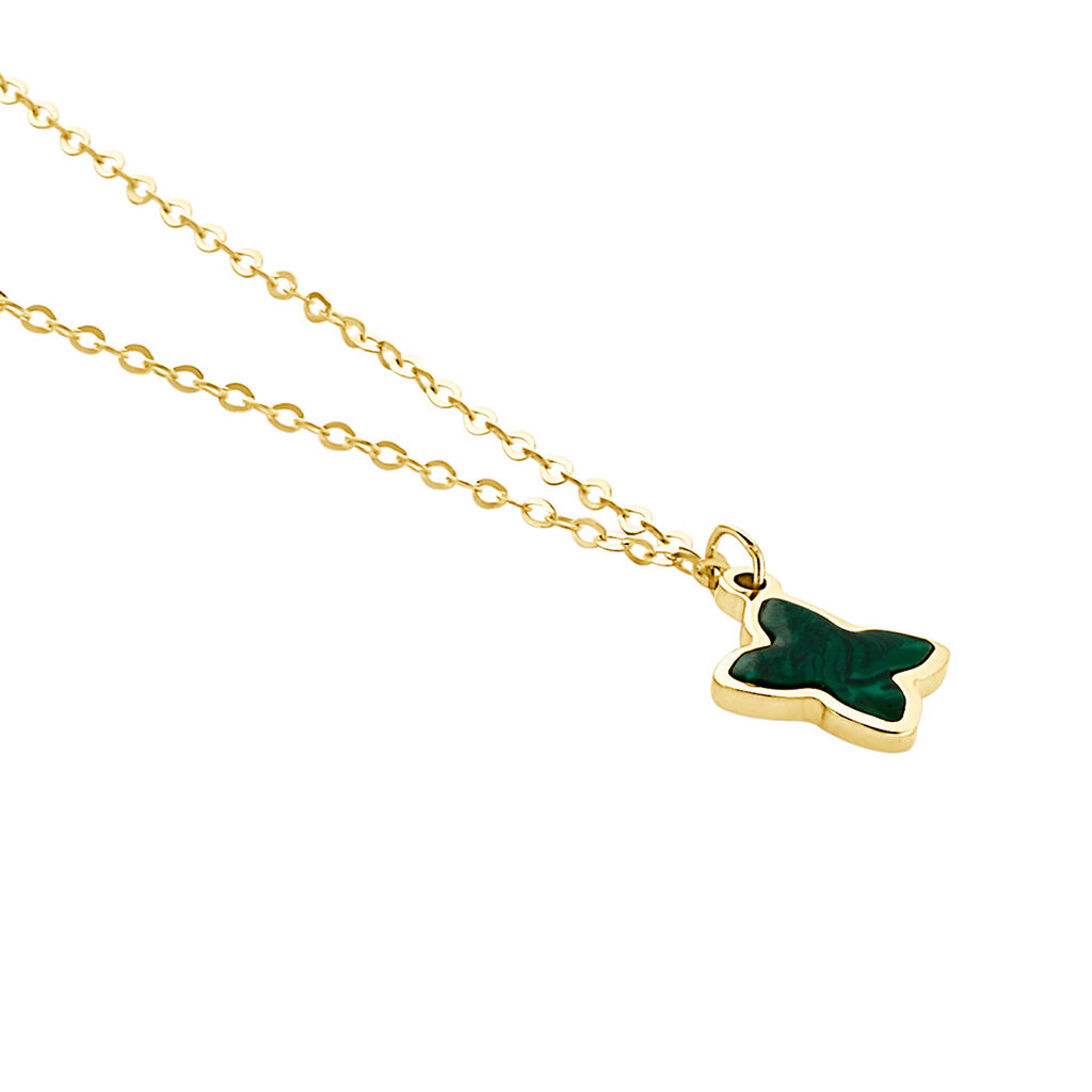 Collier Marvella Or Jaune Malachite - Colliers Femme | Histoire d’Or