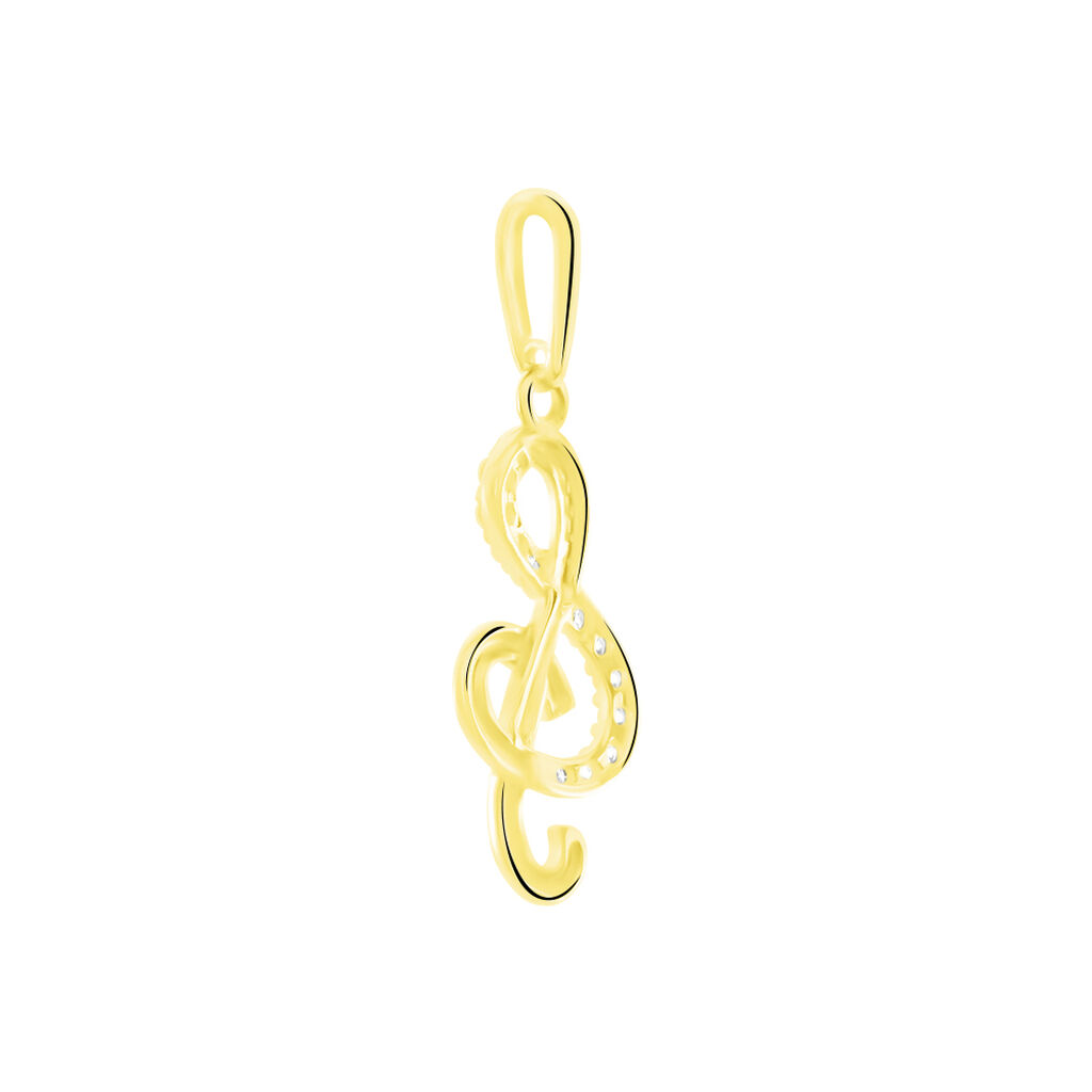 Pendentif Caprais Or Jaune Oxydes De Zirconium - Pendentifs Femme | Histoire d’Or