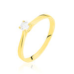 Bague Solitaire Victoria Or Jaune Diamant - Bagues solitaires Femme | Histoire d&rsquo;Or