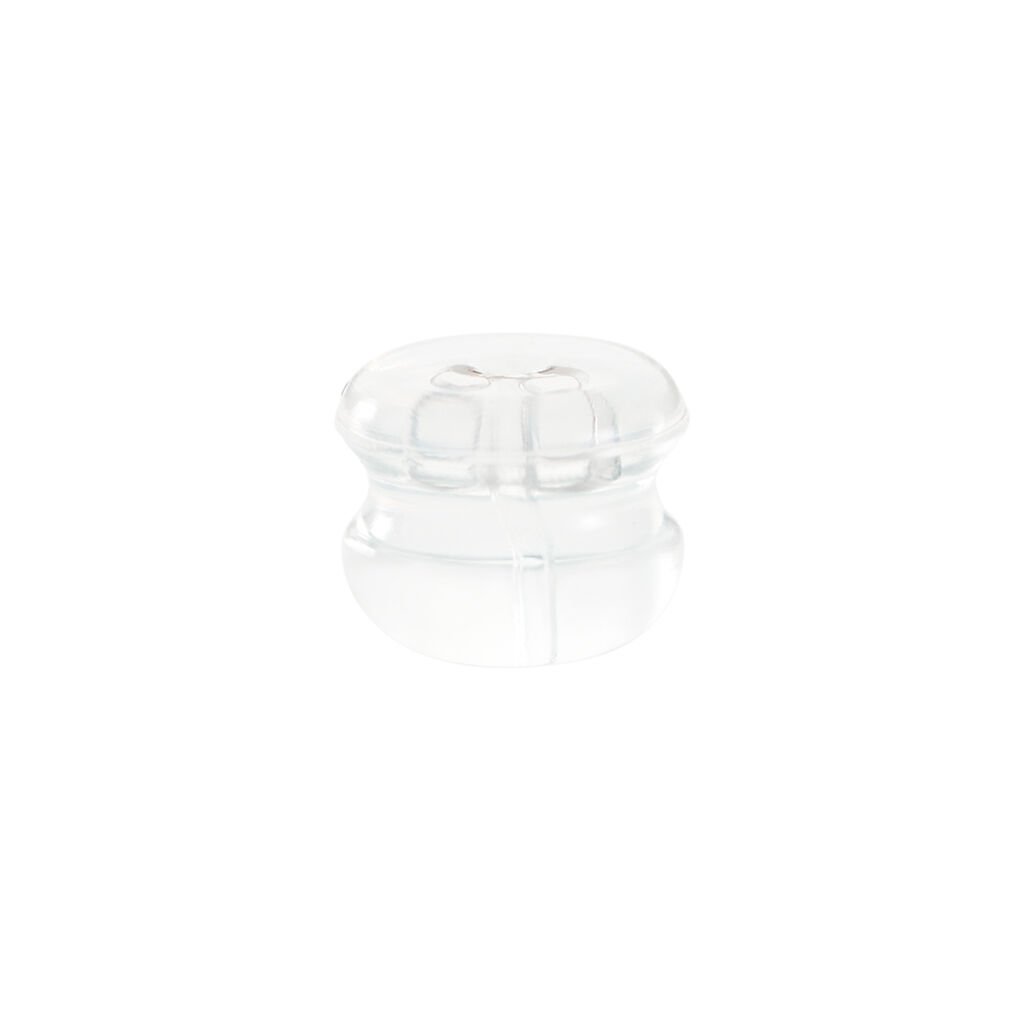 Fermoir Boucle D'oreille Silicone Or Blanc - Collection classique Famille | Histoire d&rsquo;Or