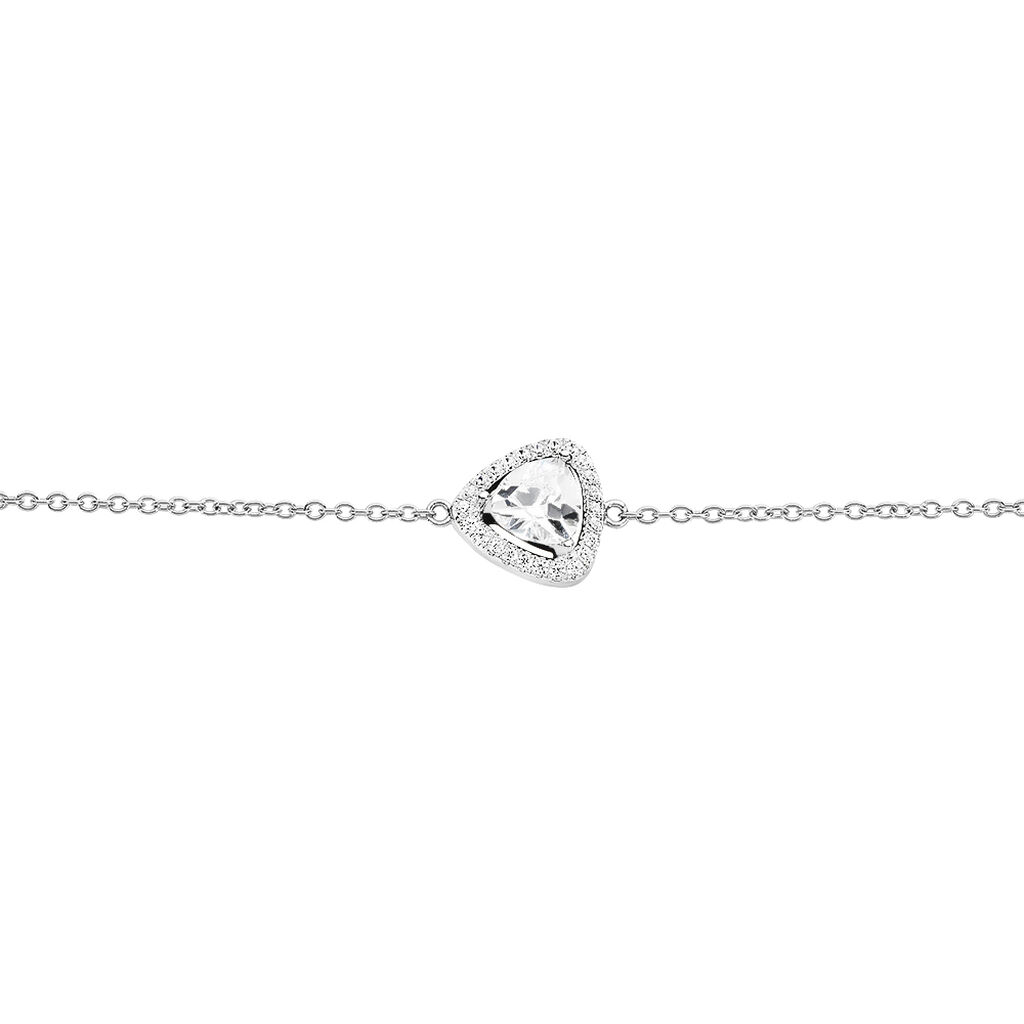 Bracelet Amantine Argent Blanc Oxyde De Zirconium - Bracelets Femme | Histoire d’Or