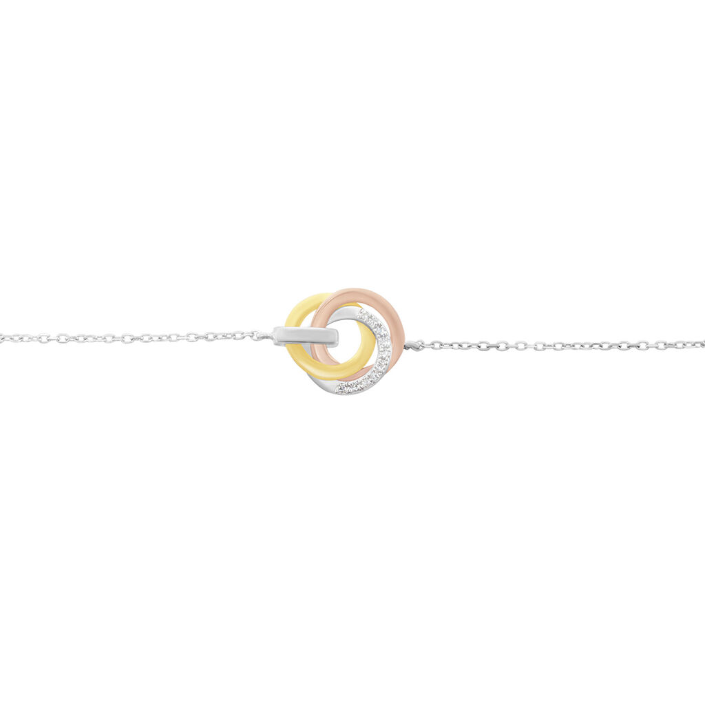 Bracelet Or Tricolore Vanadissa Diamants - Bracelets Femme | Histoire d’Or