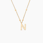 Collier Plaqu&eacute; Or Jaune Lettra - Colliers fantaisie Femme | Histoire d&rsquo;Or