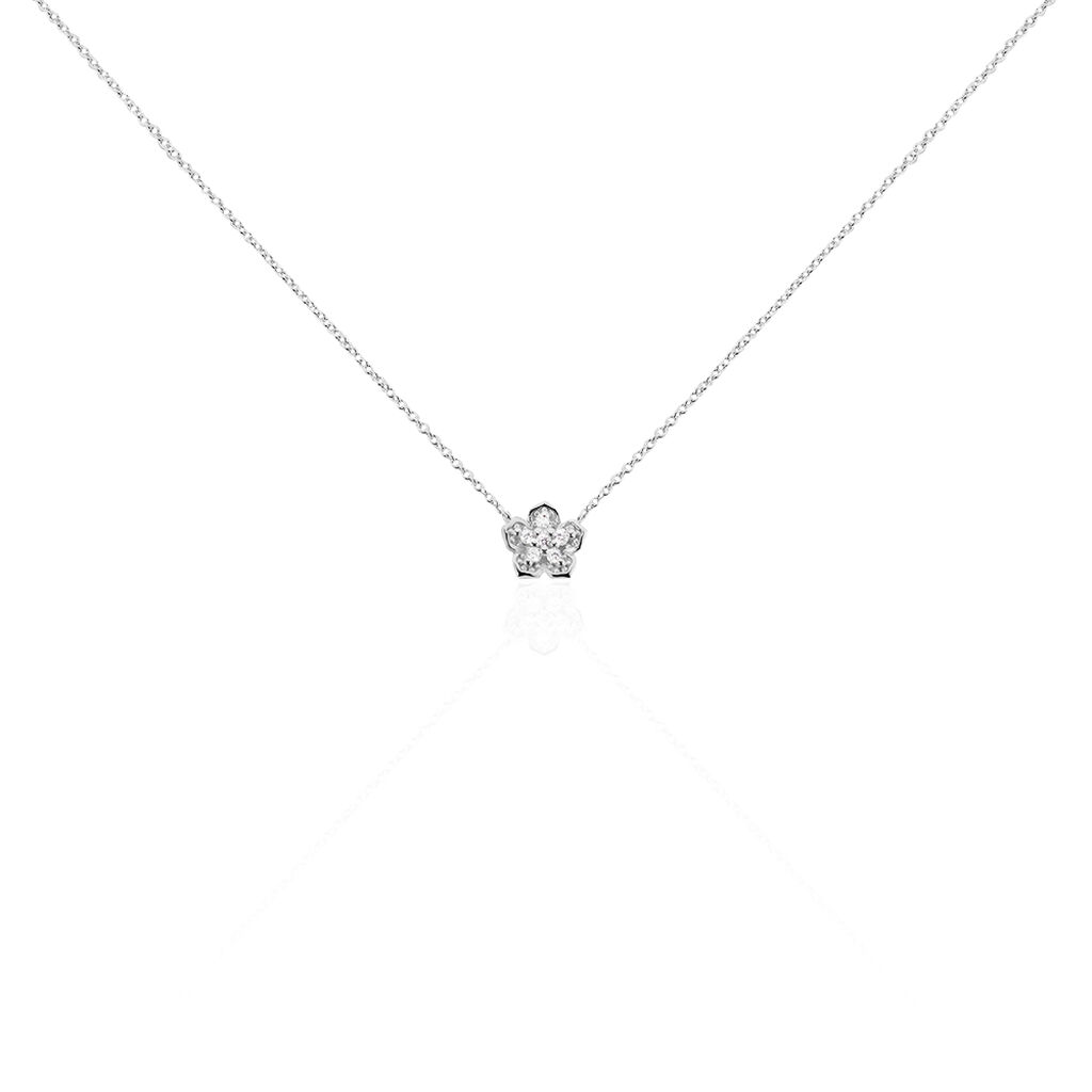 Collier Anne-charlotte Argent Blanc Oxyde De Zirconium - Colliers fantaisie Femme | Histoire d’Or